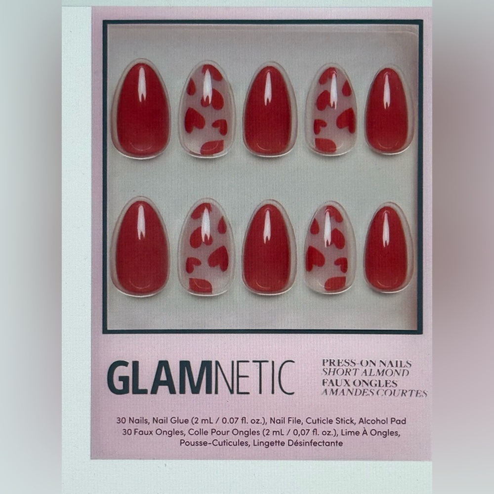 Glamnetic Red Press-On Nails